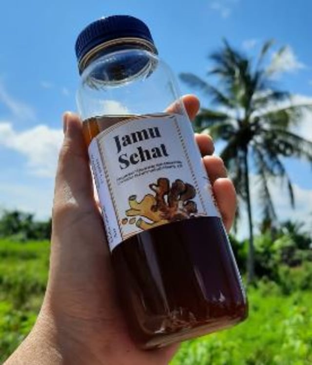 Jamu sehat hasil produksi mahasiswa UMM kelompok 52 yang sudah sesuai dengan formula dari Kemenkes RI 