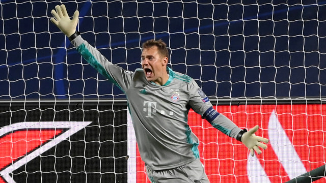 Manuel Neuer pada laga final Liga Champions 2019/2020. Foto: Reuters/Pool