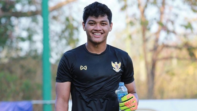 Penjaga gawang Timnas U-19, Muhammad Adi Satryo. Foto: Instagram/@ adisatryoo