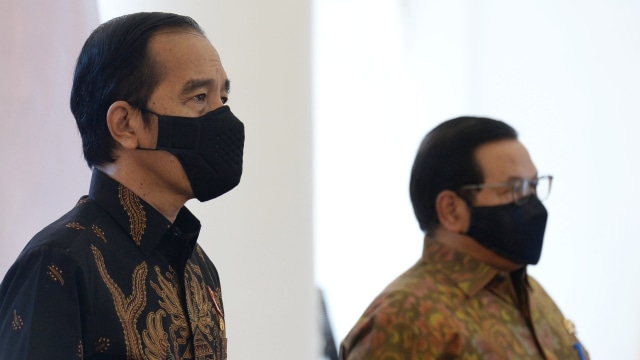 Presiden Joko Widodo ditemani Seskab Pramono Anung di Acara Aksi Nasional Pencegahan Korupsi. Foto: Laily Rachev/Biro Pers Sekretariat Presiden