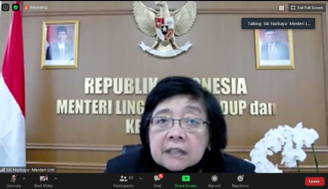 Menteri LHK Siti Nurbaya Bakar Foto: Kementerian LHK