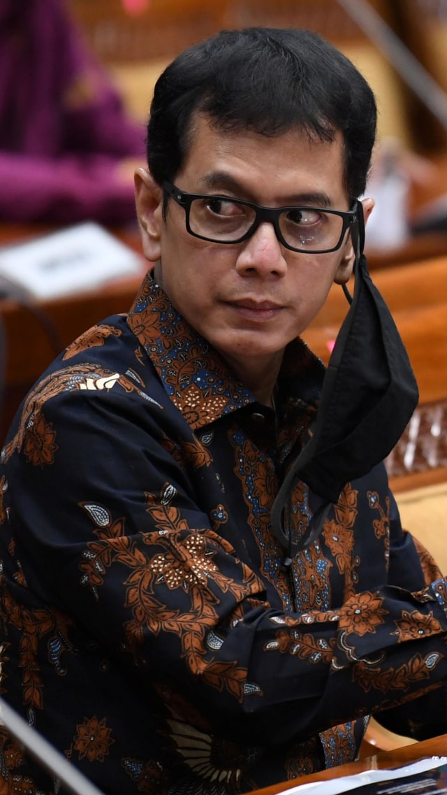 Menteri Pariwisata dan Ekonomi Kreatif Wishnutama Kusubandio mengikuti Rapat Kerja bersama Komisi X DPR di Kompleks Parlemen Senayan, Jakarta, Rabu (26/8). Foto: PUSPA PERWITASARI/ANTARA
