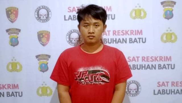 Anggota DPRD Labuhan Batu Selatan (Labusel), Sumatera Utara, dari Fraksi PDIP berinisial IMF (27) ditangkap polisi. Foto: Dok. Istimewa