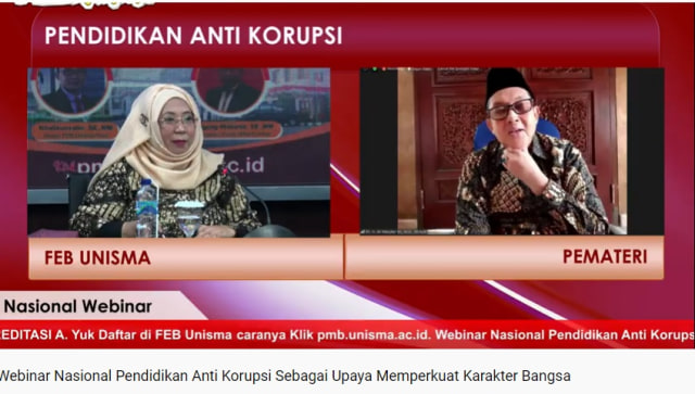 FEB UNISMA Bahas Trading in Influnce Dalam Pendidikan Anti Korupsi (586939)
