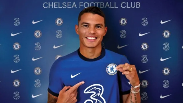 Pemain baru Chelsea, Thiago Silva. Foto: Chelsea