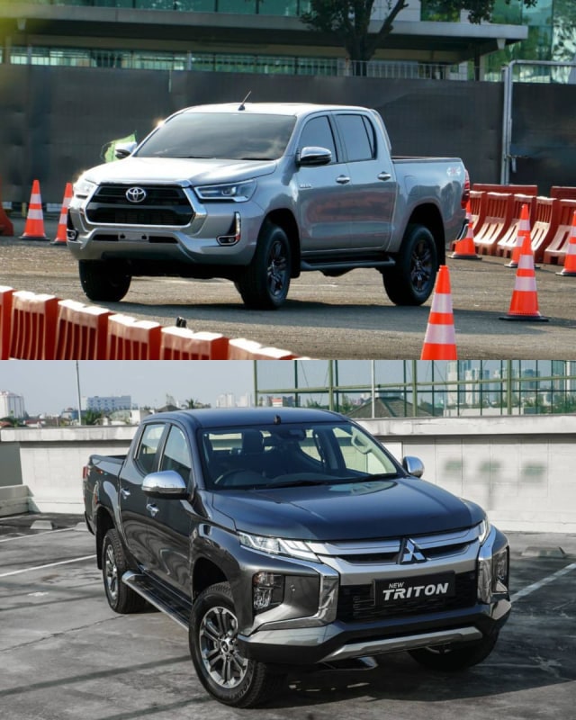 Komparasi Toyota Hilux vs Mitsubishi Triton. Foto: dok. kumparan