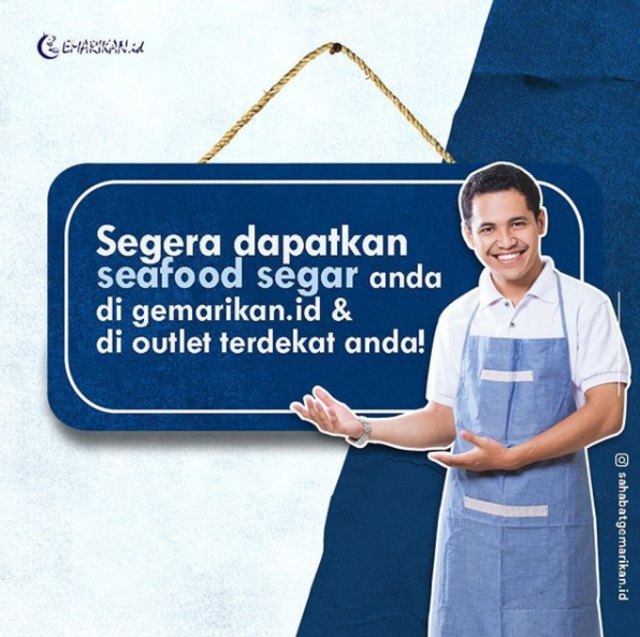 Sahabat Gemarikan.id tawarkan seafood segar. Foto: Instagram @sahabatgemarikan.id