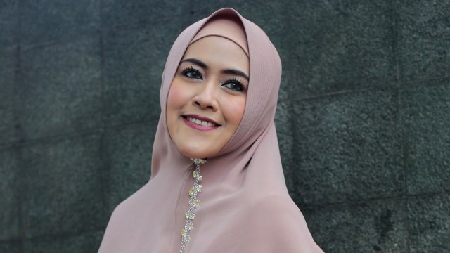 Mantan istri Komedian Kiwil, Meggy Wulandari, saat ditemui di kawasan Tendean, Jakarta Selatan, Senin (31/8). Foto: Ronny