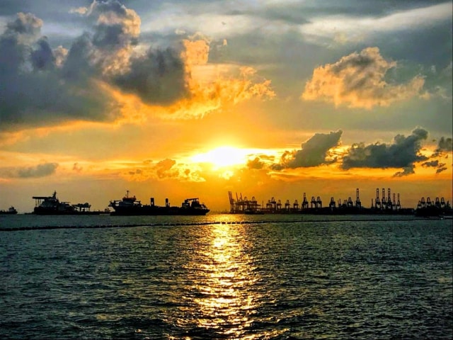 Pemandangan Senja dari Coney Island. Sumber Foto: Koleksi Pribadi