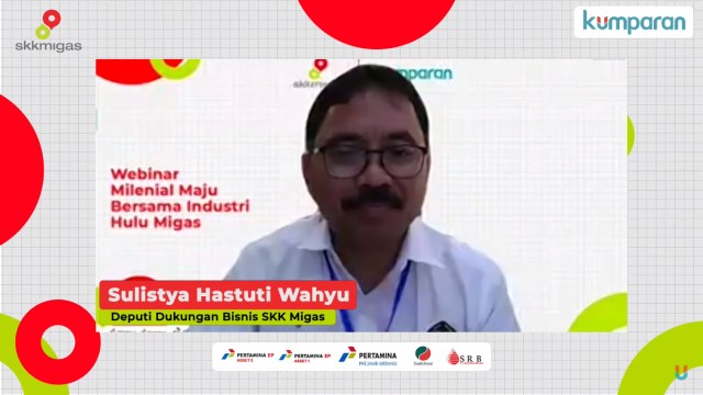 Deputi Dukungan Bisnis SKK Migas, Sulistya Hastuti Wahyu, Webinar Milenial Maju Bersama Industri Hulu Migas Foto: kumparan