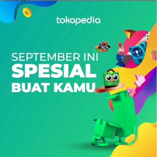Tokopedia: Khusus Bulan September Cashback Hingga 90 Persen (57093)