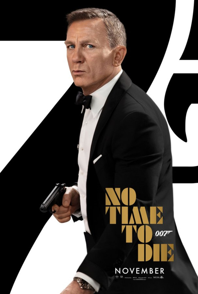 Poster terbaru film James Bond No Time to Die. Foto: Twitter/@007