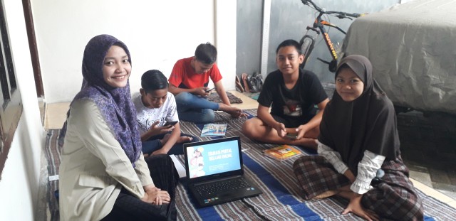 Dok. Pribadi | Kegiatan edukasi portal belajar online dan bimbel online