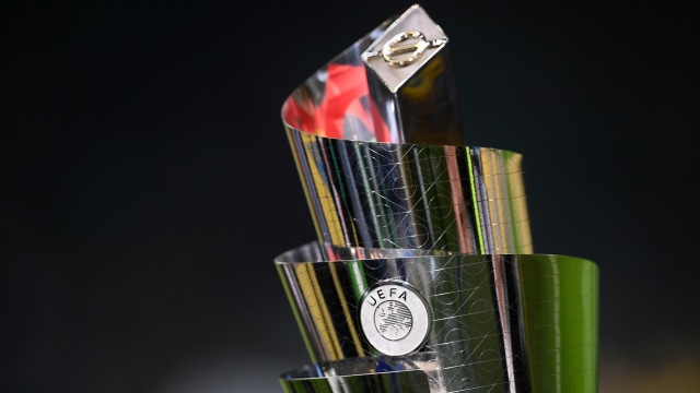 Trofi UEFA Nations League. Foto: Marco BERTORELLO / AFP