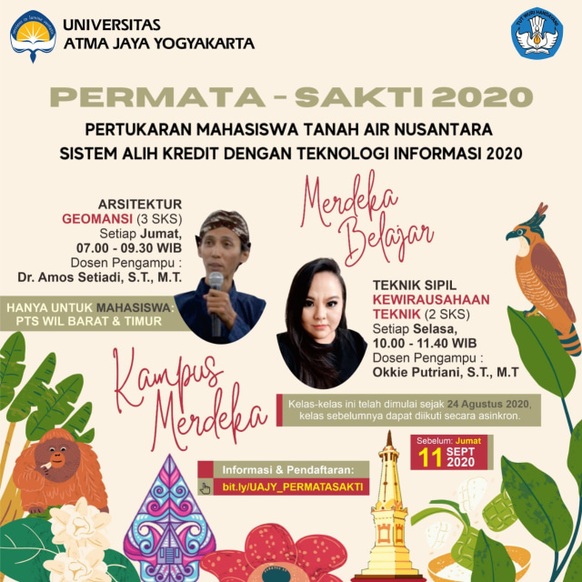 e-Poster PERMATA-SAKTI 2020 yang diikuti oleh Universitas Atma Jaya Yogyakarta (UAJY). Foto: Istimewa.