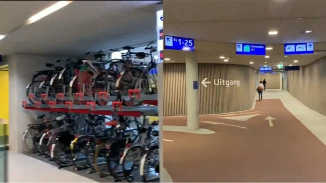 Viral Video Gedung Parkir Sepeda di Utrecht, Belanda, Terbesar di Dunia