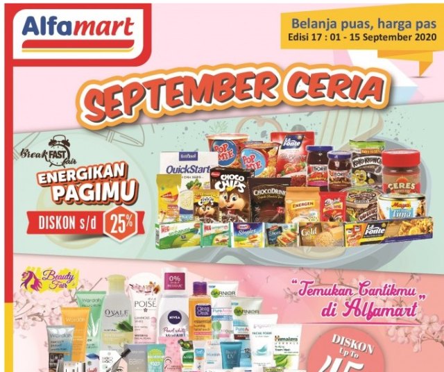 Promo Alfamart September. Foto: Katalog diskon