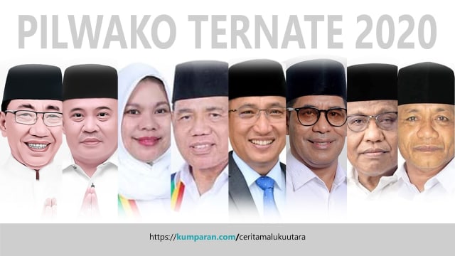 Para Bakal Calon Wali Kota dan Wakil Wali Kota Ternate.