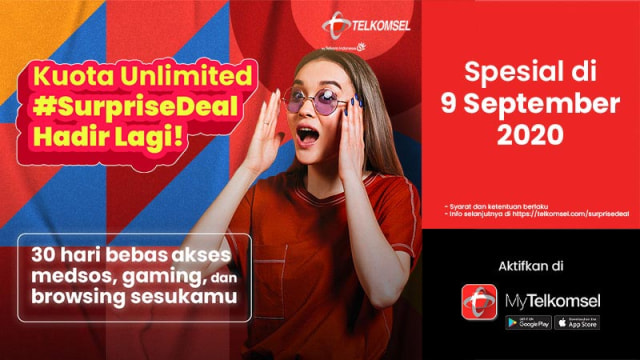 Paket Surprise Deal Telkomsel. Foto: Telkomsel
