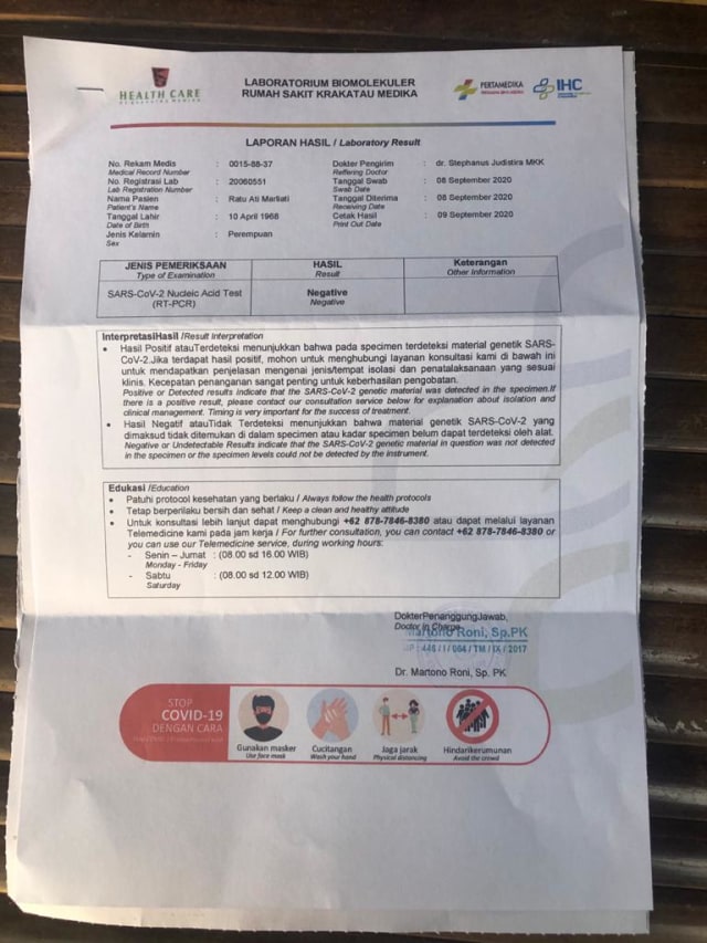 Bakal Calon Walkot Cilegon Ratu Ati Marliati Bantah Dirinya Positif Corona (72176)