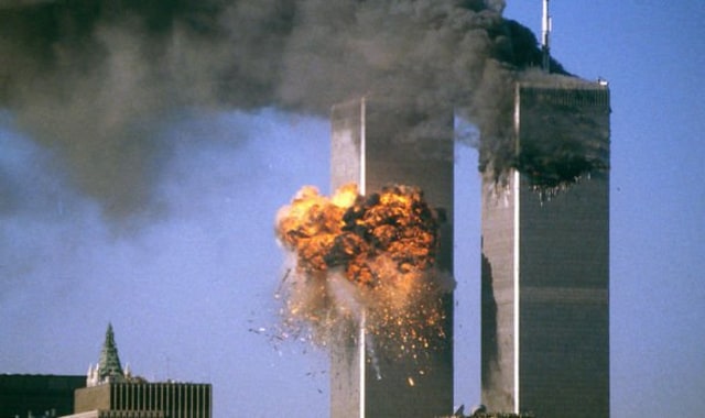 Serangan 11 September di WTC. Foto GETTY