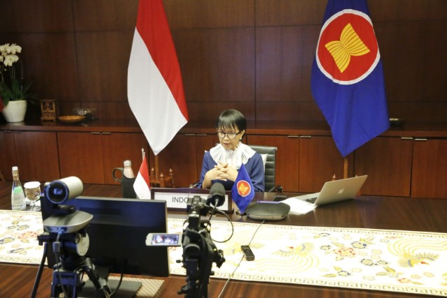Menlu Retno: ASEAN-AS Harus Kerja Sama untuk Ketahanan Kesehatan (23119)