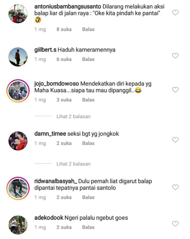 Balap Motor Antimainstream, Para Pemuda Ini Gelar Balapan di Pinggir Pantai (306248)
