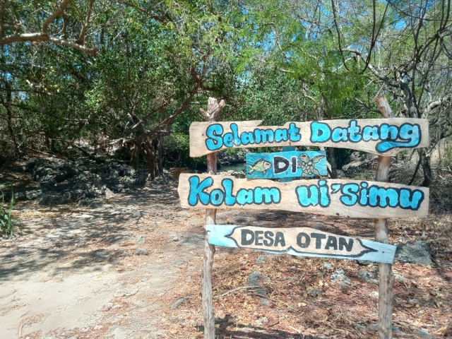 Pintu masuk menuju Kolam U'i simu.