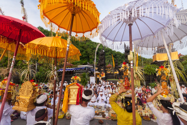 ilustrasi perayaan hari raya Galungan  Foto: Shutter stock