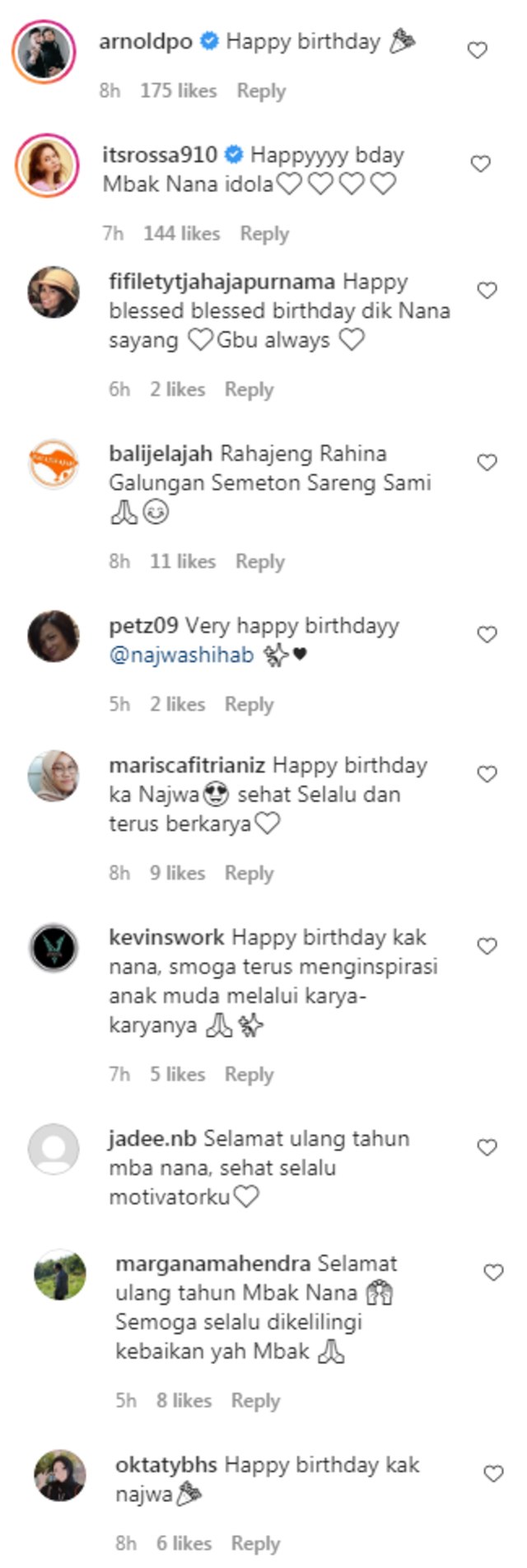 Dapat Ucapan Selamat Ulang Tahun dari Warga +62, Najwa Shihab: Manis Banget (1067370)