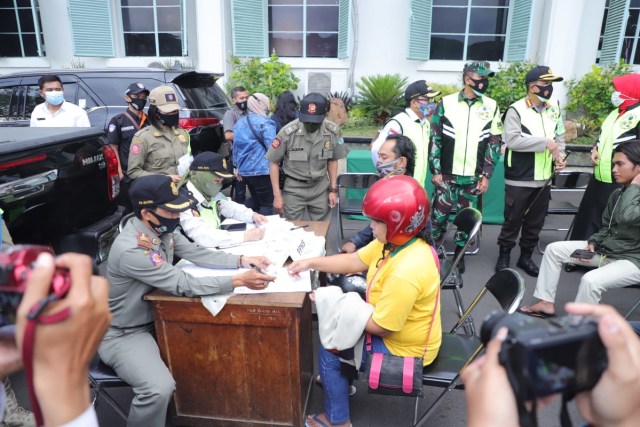 Sidang Perdana Yustisia Pelanggar Protokol Kesehatan. Foto: Humas Pemkot Malang