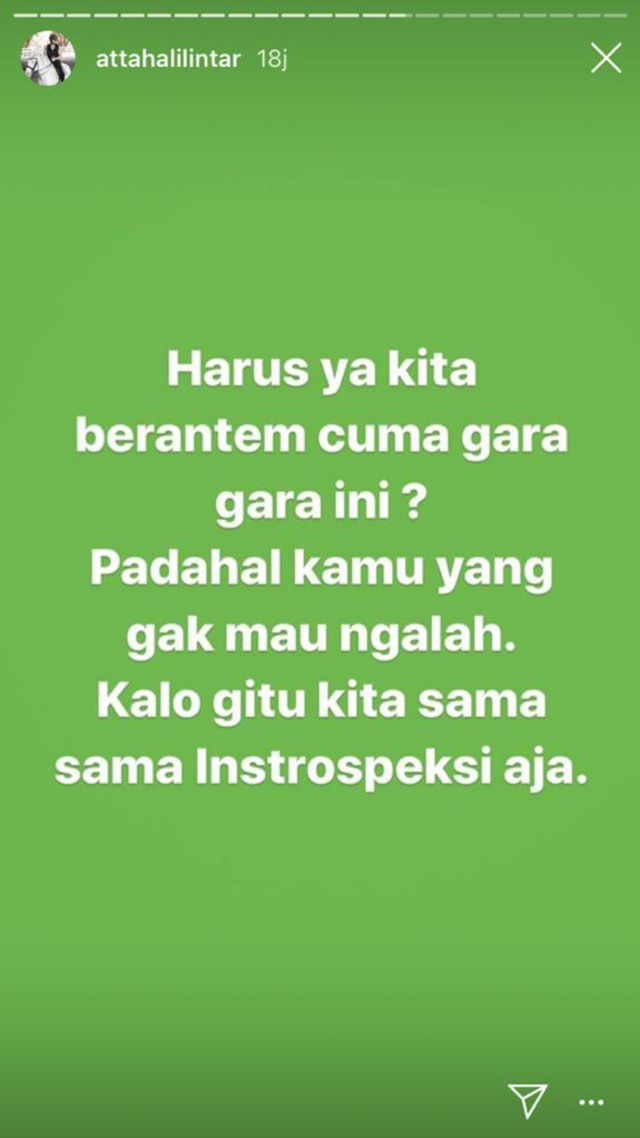 Atta Halilintar Unggah soal Berantem dan Introspeksi, Buat Aurel Hermansyah? (246079)