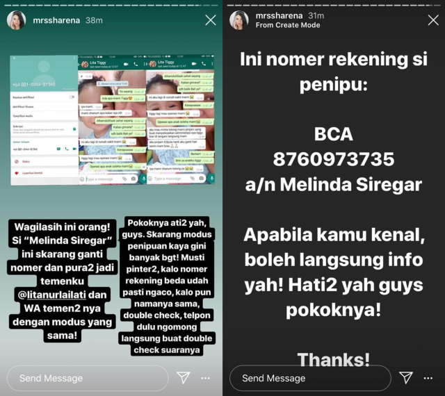 Sharena Delon Murka, Namanya Dicatut Penipu dan Anaknya Disebut Idap Tumor Otak (106720)