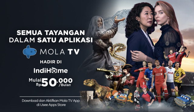 MOLA TV adalah sebuah platform hiburan yang menyajikan berbagai konten eksklusif dan menarik melalui kanal Mola Movies, Mola Living, Mola Sports, dan Mola Kids. Foto: dok. Telkom Indonesia