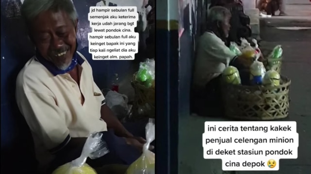 Rela Tak Makan Seharian, Kakek 64 Tahun Jual Celengan Sampai Malam demi Istri (95402)