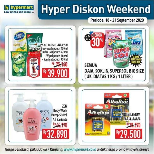 Promo JSM Hypermart, Periode 18-21 September 2020 (86402)