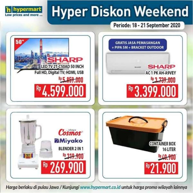 Promo JSM Hypermart, Periode 18-21 September 2020 (86405)
