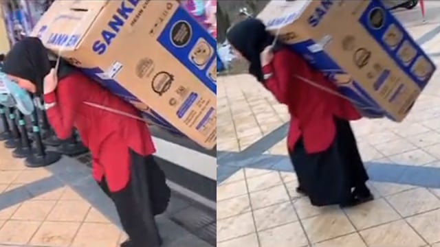 Wanita Perkasa Kerja 12 Jam Sehari Angkat Kulkas dan Kasur, Libur Sekali Sebulan (588836)