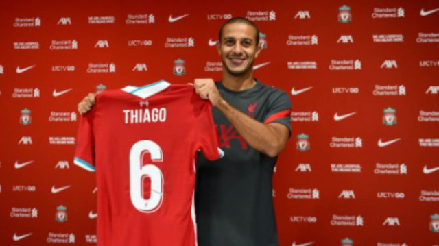 Thiago Alcantara Resmi Jadi Milik Liverpool. Foto: www.liverpoolfc.com