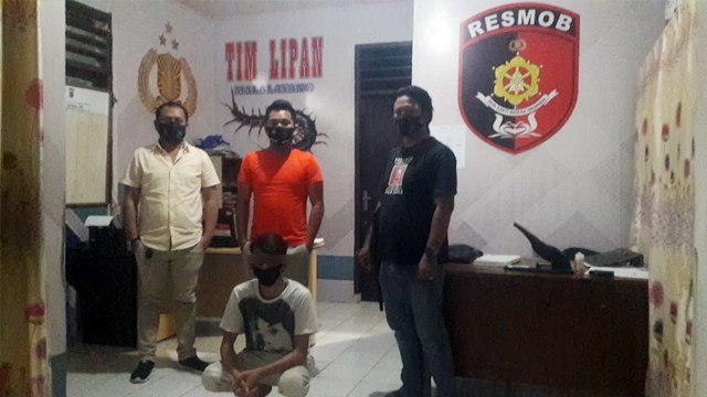 Pelaku penganiayaan pacar berhasil diamankan oleh Tim Lipan Polsek Malalayang, Kota Manado, Sulawesi Utara