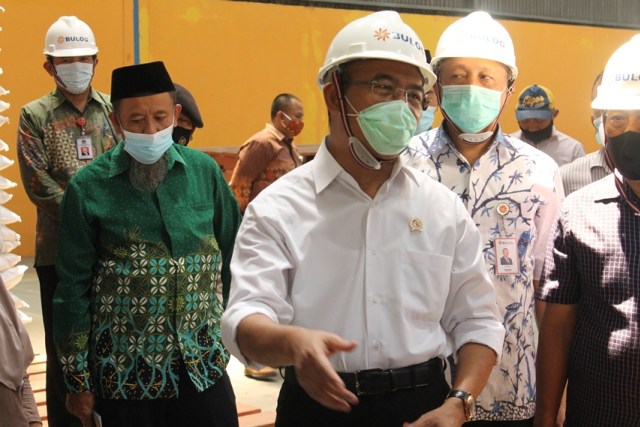 Menko PMK Muhadjir Effendy saat melakukan kunjungan kerja di Kabupaten Kediri, Sabtu (19/9)
