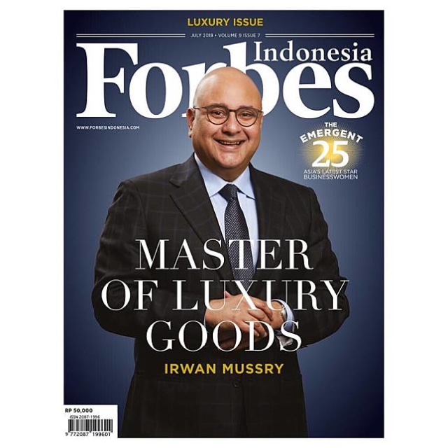 Irwan Mussry menjadi sampul majalah Forbes (Foto: instagram/irwanmussry)