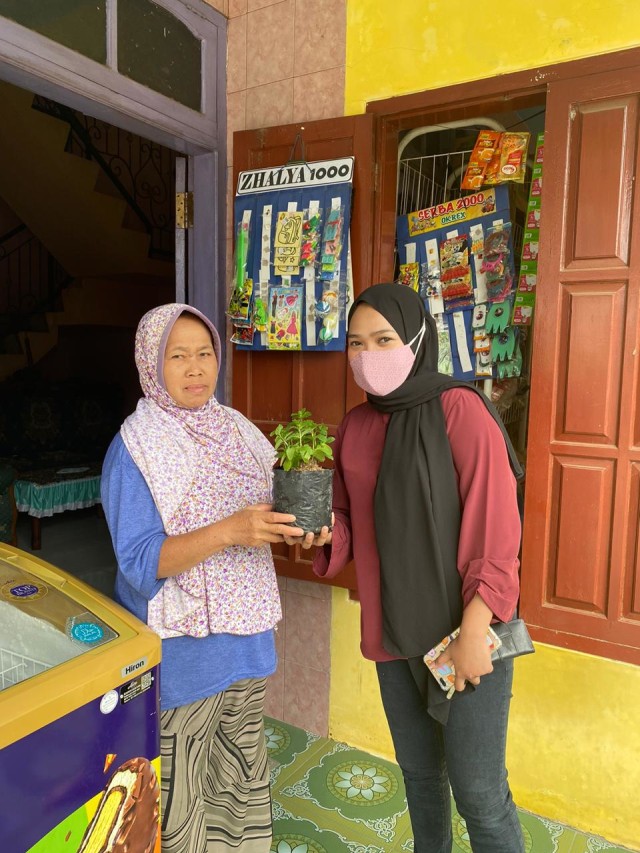 Go Green, Mahasiswa UMM Bagikan Bibit Tanaman Herbal (307299)