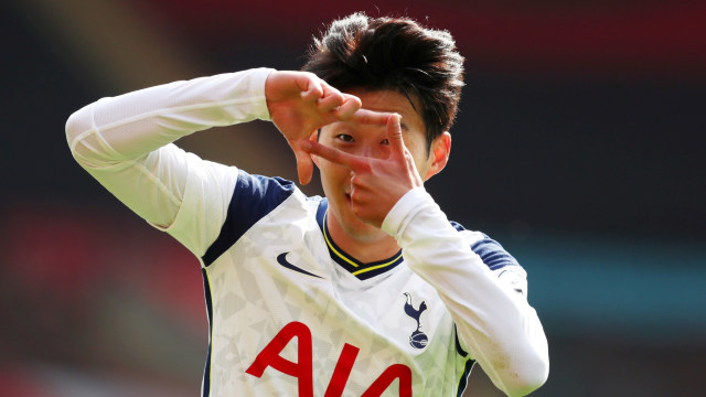 Pemain Tottenham Hotspur Son Heung-min saat tampil melawan Southampton pada lanjutan Premier League di St Mary's Stadium, Southampton, Inggris. Foto: Catherine Ivill/REUTERS