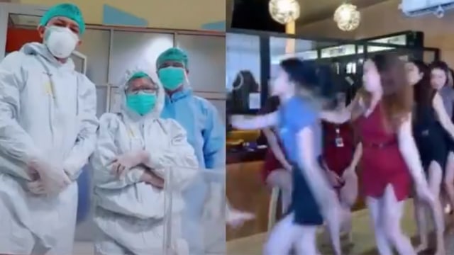 TikTok Reaksi Nakes Perhatikan Segerombolan Wanita Langgar Protokol Kesehatan (99555)
