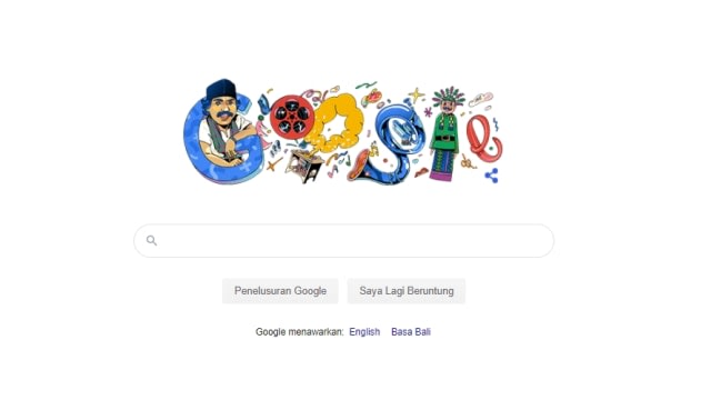 Google Doodle Benyamin Sueb. Foto: Dok. Google