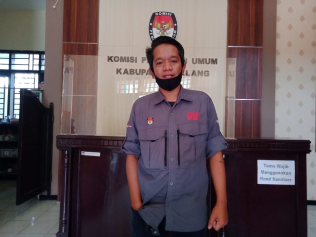 Ketua Divisi Sosialisasi Pendidikan Pemilih dan SDM KPU Kabupaten Malang, Marhaendra Pramudya Mahardika.