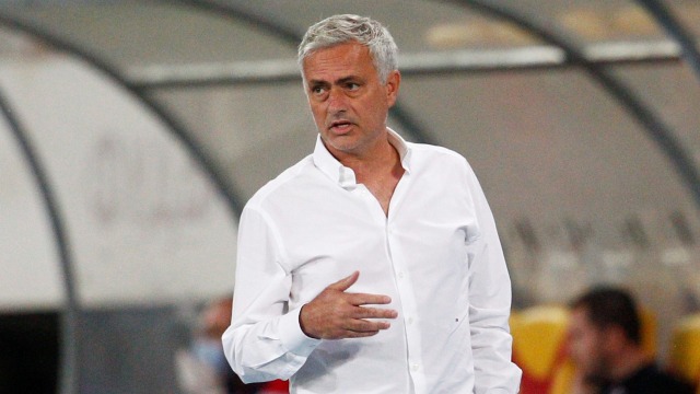 Pelatih Tottenham Hotspur, Jose Mourinho. Foto: Ognen Teofilovski/REUTERS
