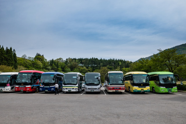 Ilustrasi bus yang sedang terparkir Foto: Shutter Stock