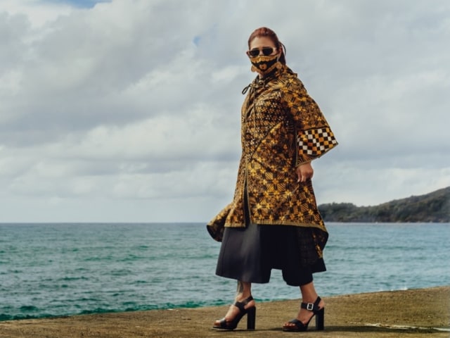 Susi Pudjiastuti kenakan koleksi batik Anne Avantie. Foto: Dok. Susi Pudjiastuti